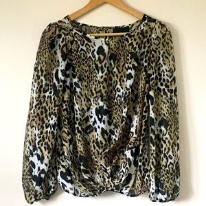 📦 Cynthia Rowley | Leopard Print  blouse